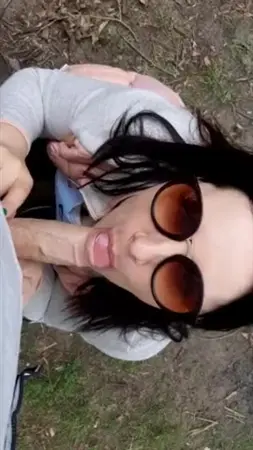 После минета обкончал девушке очки